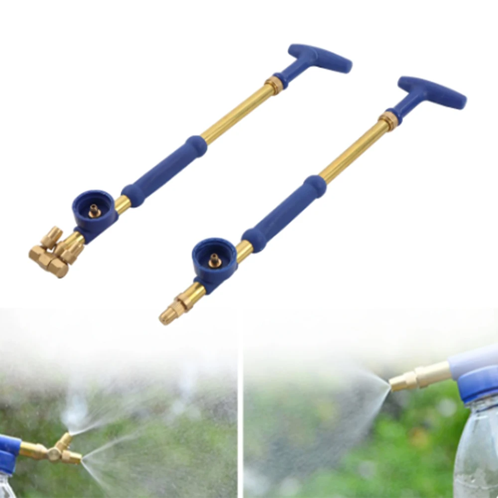 High Pressure Air Pump Manual Sprayer Adjustable Drink Bottle Spray Head 2 Nozzle Garden Watering Tool Sprayer Agriculture Tools