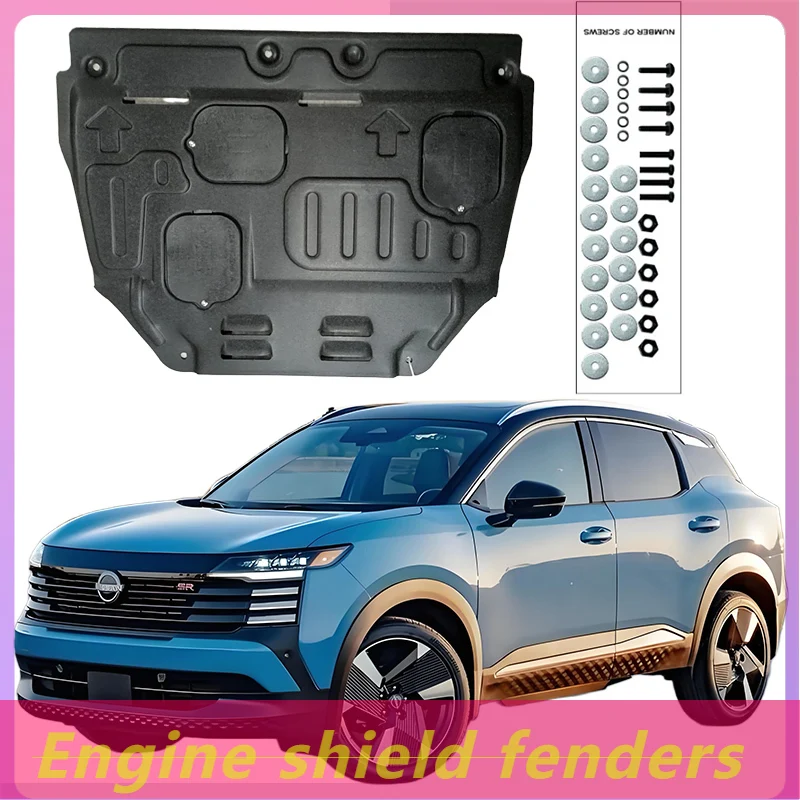 Paraspruzzi motore Scudo motore Stampato in 3D Design rinforzato Antiruggine Perfetto per Nissan Kicks 2017-2023 1.5L