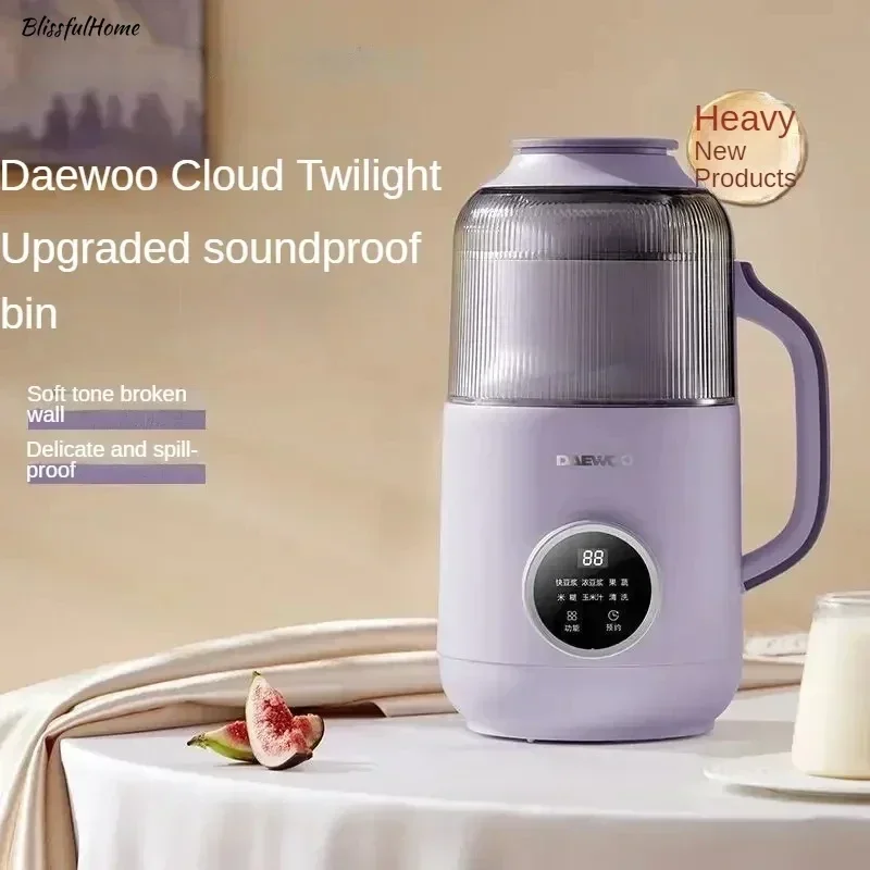 Nieuwe multifunctionele sojamelkmachine. Muurbreker. Dempen. Huishouden. Automatisch. Kleine kookmachine.