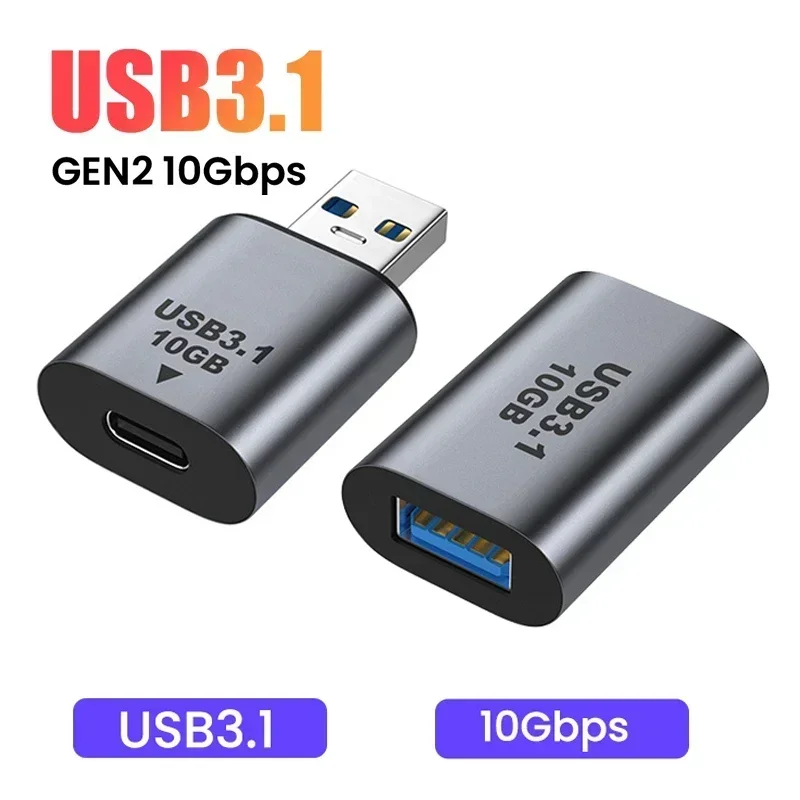 USB 3.1 Type-C محول نوع C USB C ذكر إلى USB أنثى محول لماك بوك Xiaomi لسامسونج S20 USBC OTG موصل