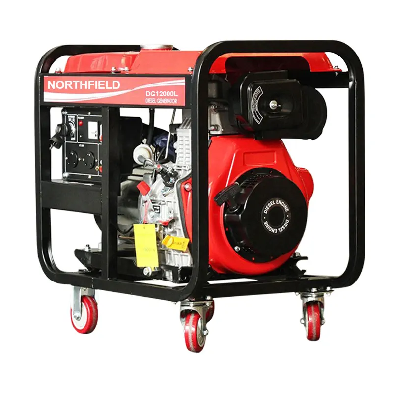 NORTHFIELD Factory Air Cooled Single Phase Portable Open Frame 8kw Diesel Generators Set