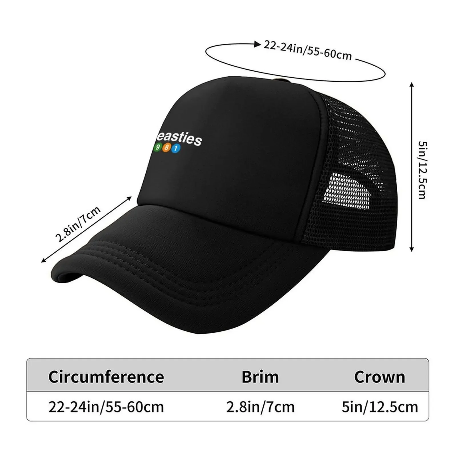 2026 The Beasties - EST 1981 Baseball Cap Golf Cap black Sun Cap Mountaineering Girl Men's