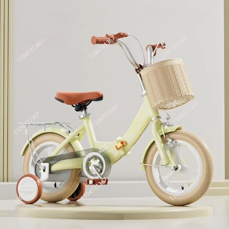 Kids Bicycle Girl Boy 4-8 Baby Pedal Bicycle Kids Folding Stroller