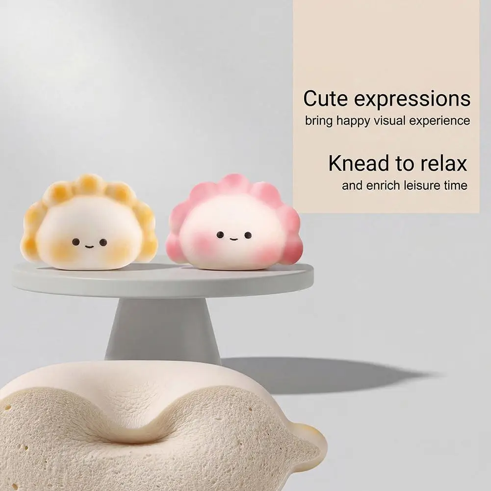 Niedliche Dumpling-Squishies, langsam aufsteigendes Fidget-Sensorikspielzeug, Kawaii Dampfbrötchen, Stressabbau-Quetschspielzeug für Kinder und Erwachsene, Geschenk – Detail 14