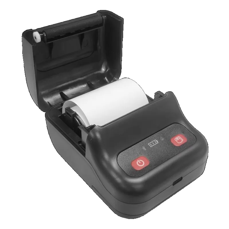 

Portable for Bluetooth Thermal Printer Black Mini Bill Cashier 203dpi Wireless for Mobile Phone Photos Barcode Usage