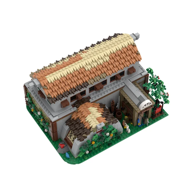 1363 pçs blocos vista de rua moc modular medieval hotel modelo diy criativo brinquedo das crianças presente natal blocos de construção