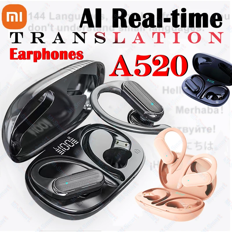 Xiaomi AI Translation Earphones A520 Real-time Translation Earbuds 144 Languages Travel Study Abroad Translation Earphones