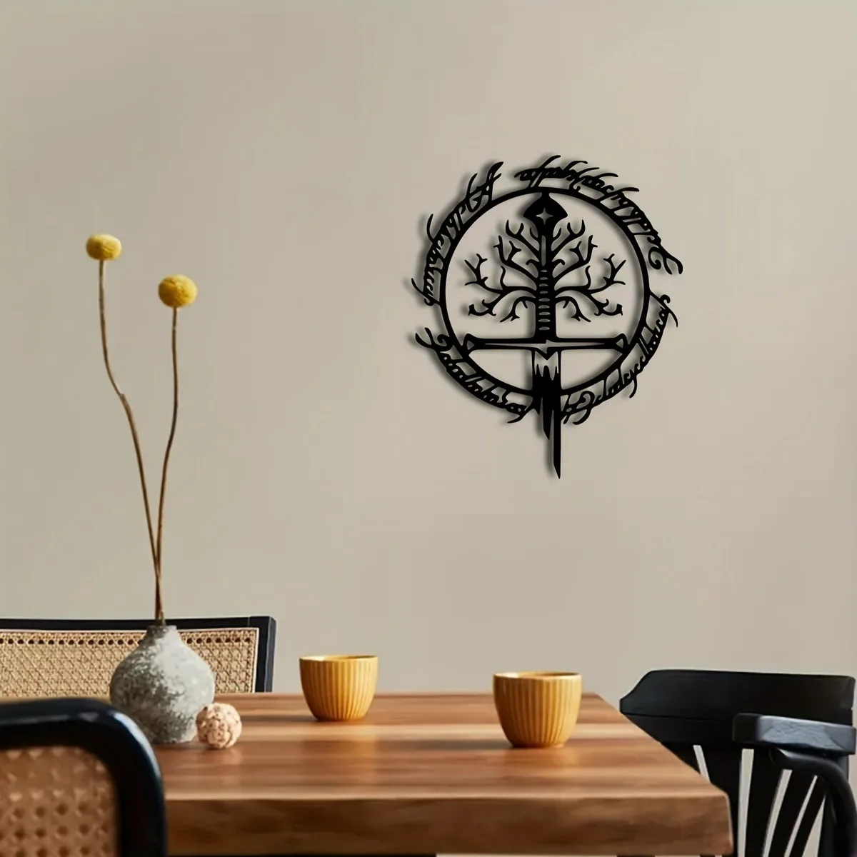 Adorable Lord Of The Rings Iron Oath Metal Wall Art – A Cute Gift for Him and Housewarming Charm.”