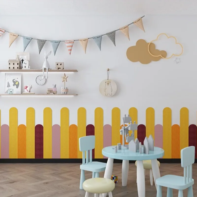 

Детская спальня, сделай сам, фетровая самоклеящаяся наклейка на стену для маленьких детей, безопасность, защита от столкновений, дверной проем, наклейка на стену, фон Decora