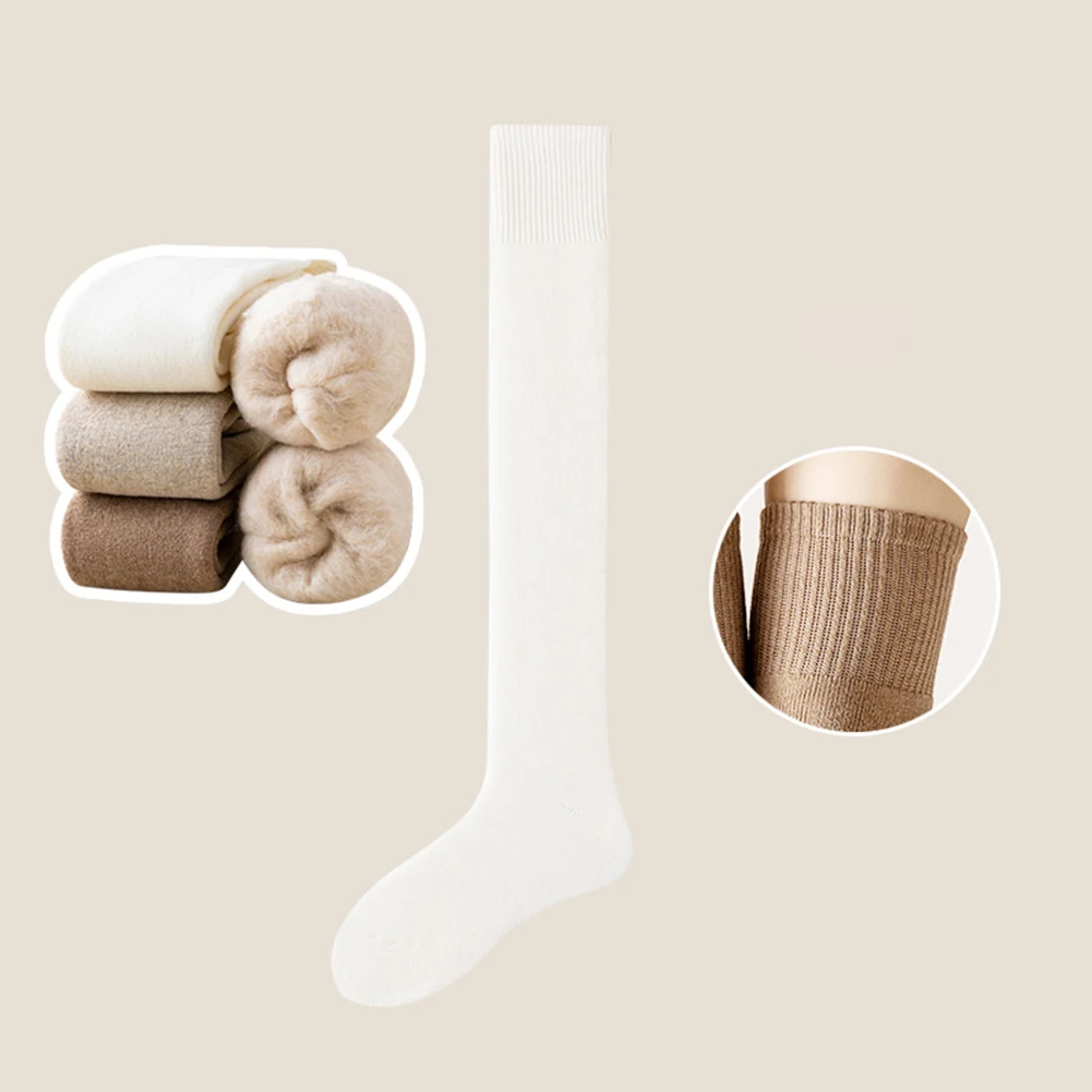

Cozy Home Use F Fleece Thermal Socks Long Thermal Sleep Socks Home Socks Indoor Anti-slip Socks Comfortable Fit