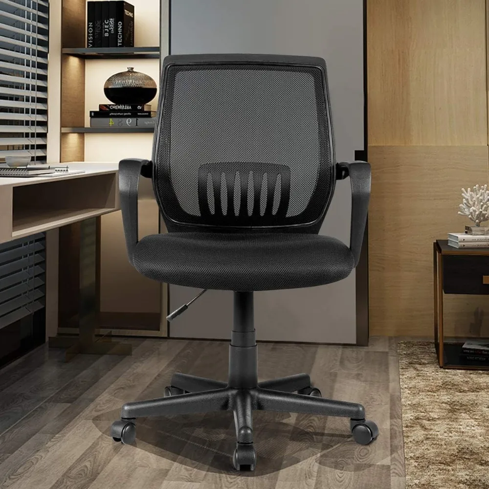 Office Computer Desk Chair-High Back Ergonomic Executive Office Seating Lumbar Support Breathable Adjustable Swivel Task Chairs