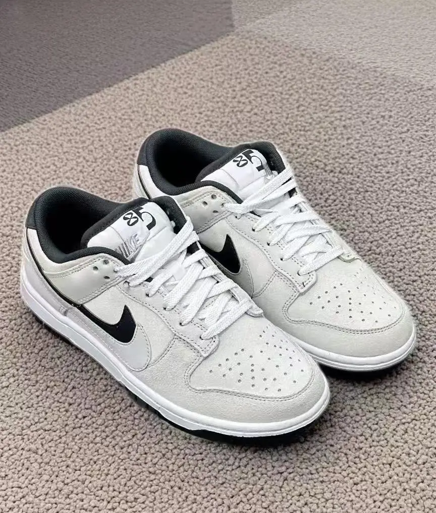 

Nike Dunk Low "Double Swoosh" Классические ретро спортивные противоскользящие противоизносные низкие туфли на тонкой подошве женские белые