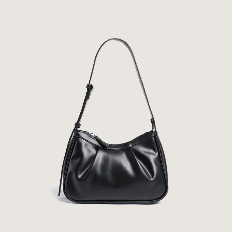 Women Shoulder Bag 2024 New PU Leather Luxury Designer Handbag Black Fashion Female Casual Bags 8382