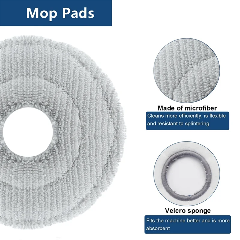 -ABPO Replacement Parts For ECOVACS Deebot X2 Omni/Max/Pro Vacuum Cleaner Accessories Kit,Main Brush Mop Filter Vacuum Bags