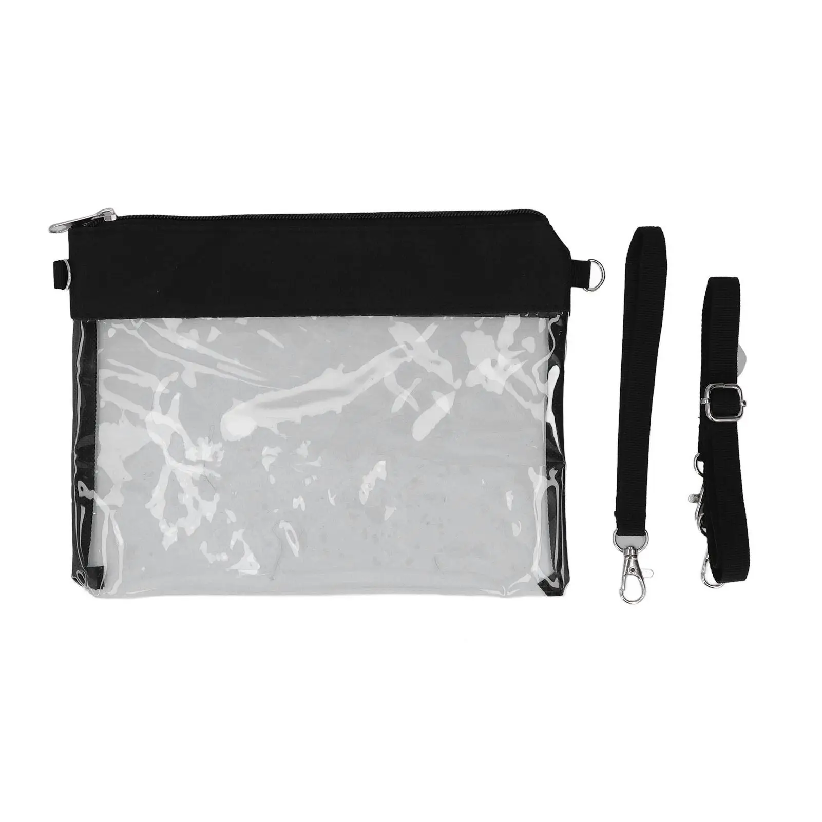 Clear Shoulder Beach Bag with Zipper for shopping - Transparent Design