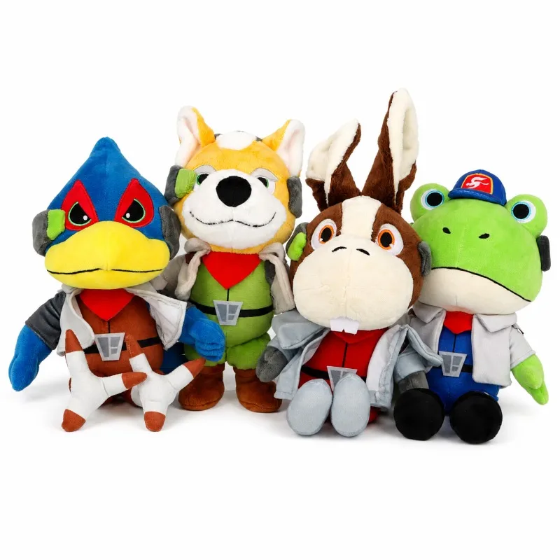 2026 New Star Fox Plush Toy Cute Fox Character Soft Stuffed Doll Plushie Collectible Gift for Kids Fans Room Decor