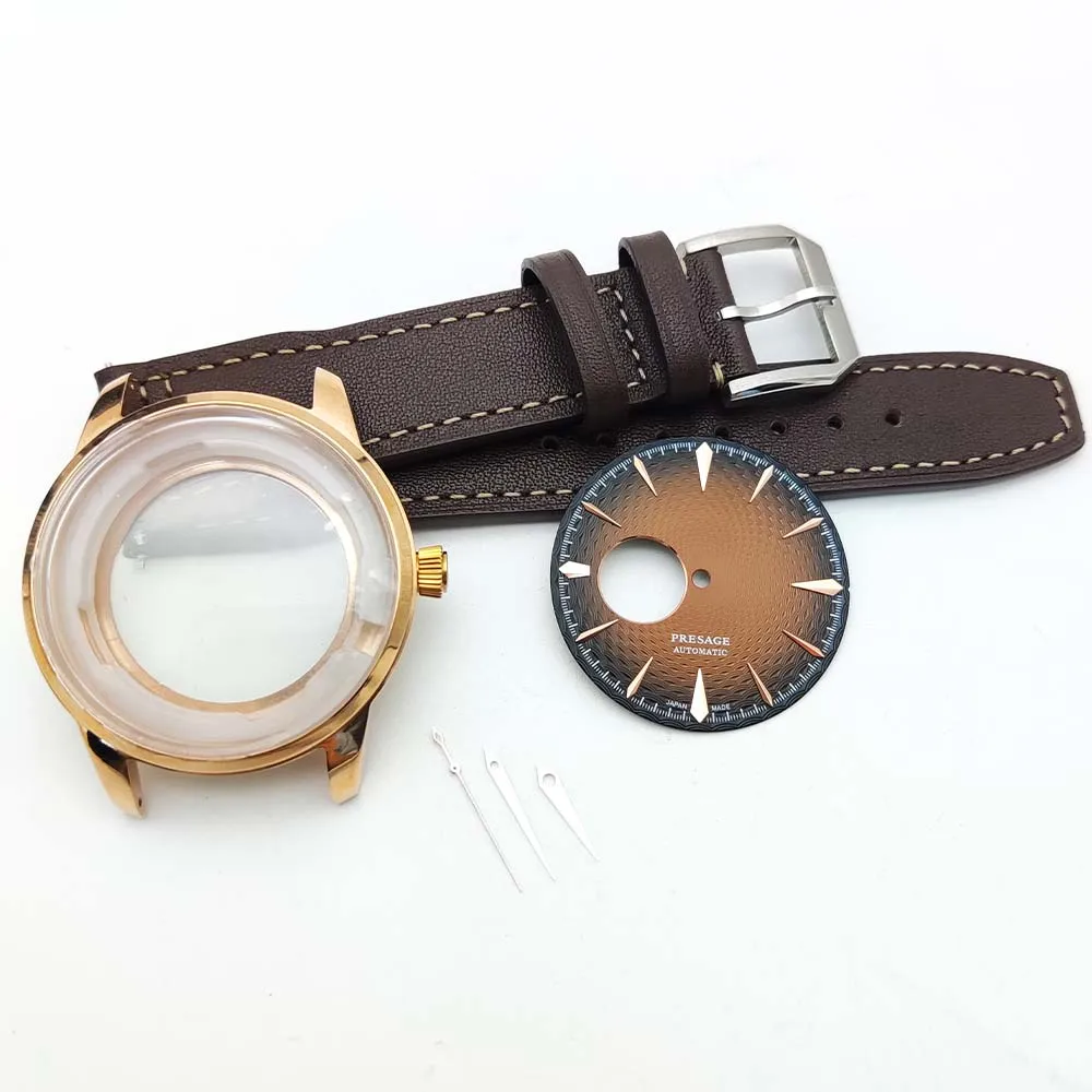 Новинка, мужские детали для механических часов, 40 мм, фотоэлемент для движения NH38, набор из акрилового оргстекла, стерильные скелетонизированные циферблаты