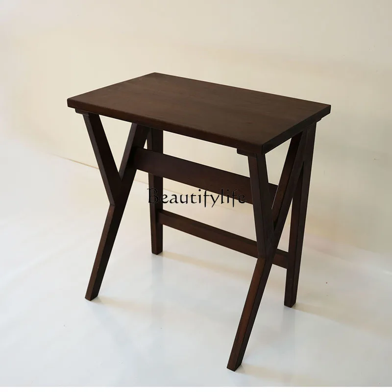 Mid-Ancient Simple Replica Desk Solid Wood Workbench Living Room Entrance Long Table House Silent Style