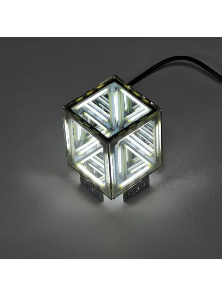 Elektronische DIY-techniek Vierdimensionale ruimte Supercube Creative Abyss Night Parts Assembly Soldeeroefenset Cadeau - afbeelding 2