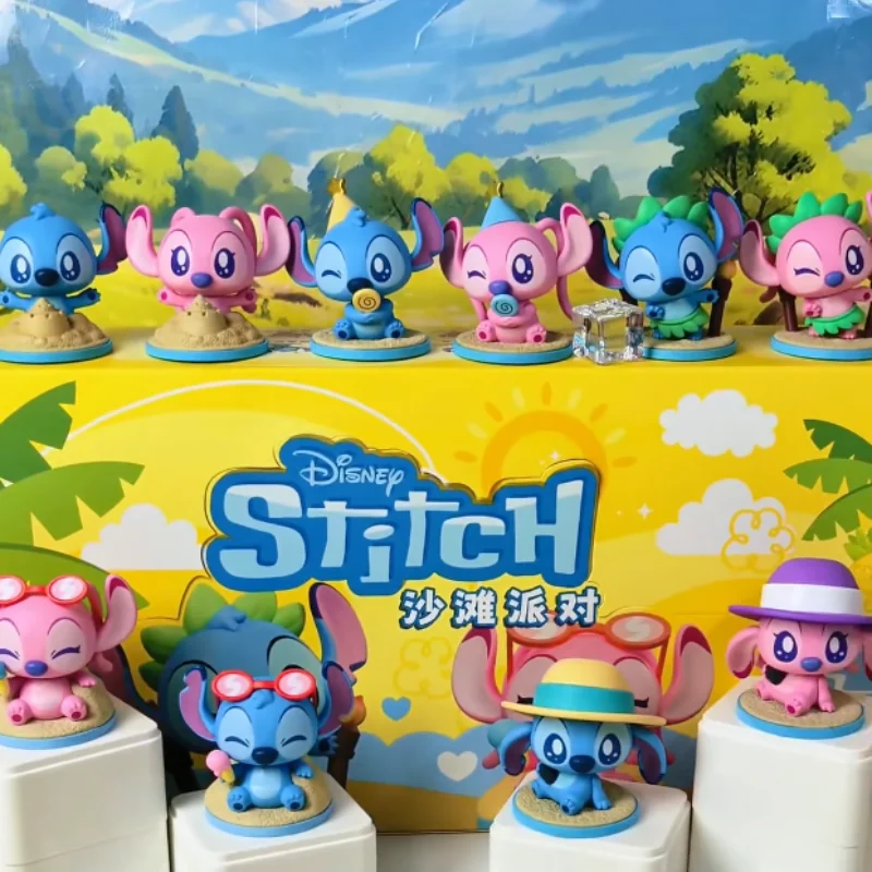 

Genuine Stitch Beach Party Blind Box Stitch Peripheral Figurine Trendy Toy Action Figure Gift Ornaments Figure Mysterious Box