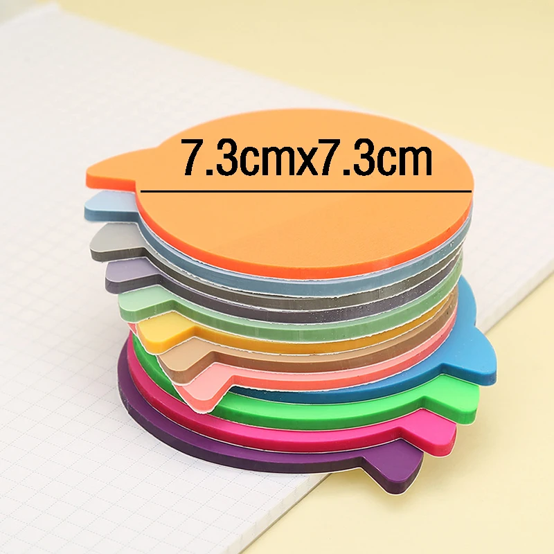 50Sheets Creative Transparent PET Memo Pad Page Markers Sticky Notes Planner Sticker Notepad School Supplies Students Stationery