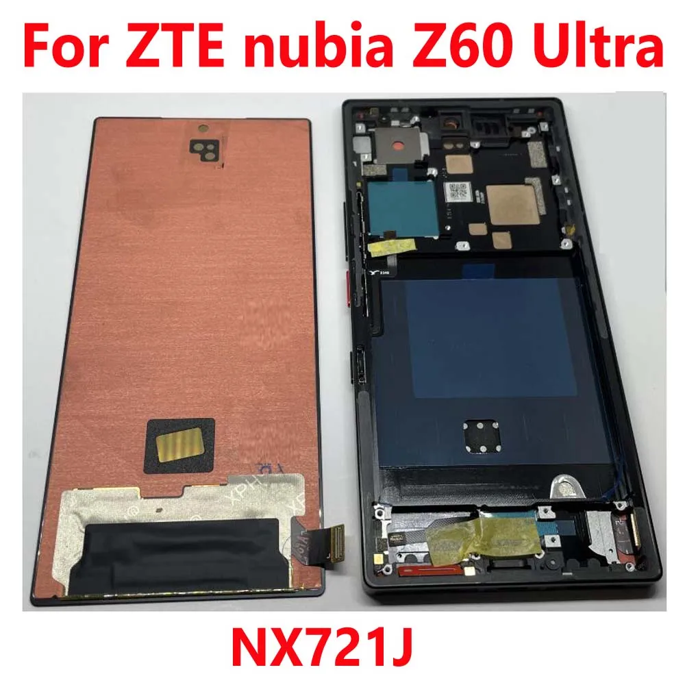 Tested Best AMOLED LCD Display Touch Panel Screen Digitizer Assembly Sensor Frame For ZTE nubia Z60 Ultra NX721J Mobile Pantalla