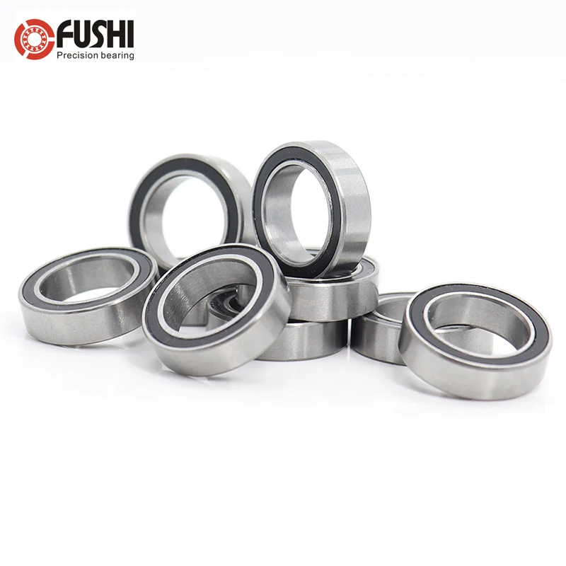

6702-2RS 15*21*4 (mm) 10Pieces Bearing ABEC-7 Chrome Steel Ball Bearings With Black Rubber Seal