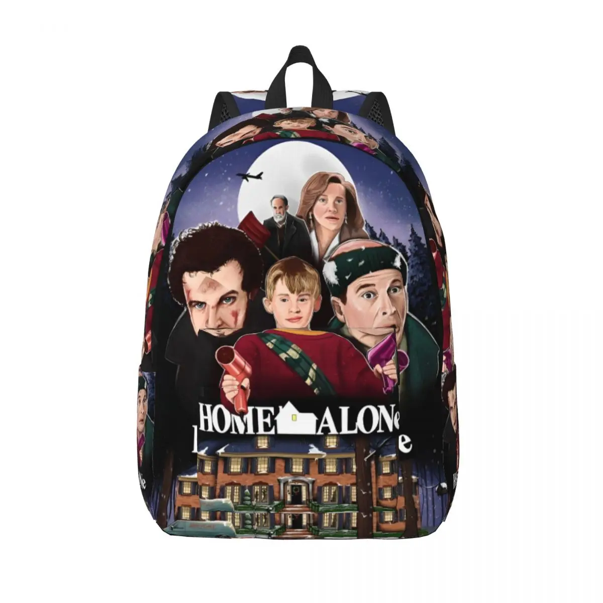 

Один дома, милый рюкзак с героями мультфильмов для мужчин и женщин, крутой школьный рюкзак для пешего туризма, путешествий, рюкзак Macaulay Culkin, холщовые сумки для колледжа, подарок