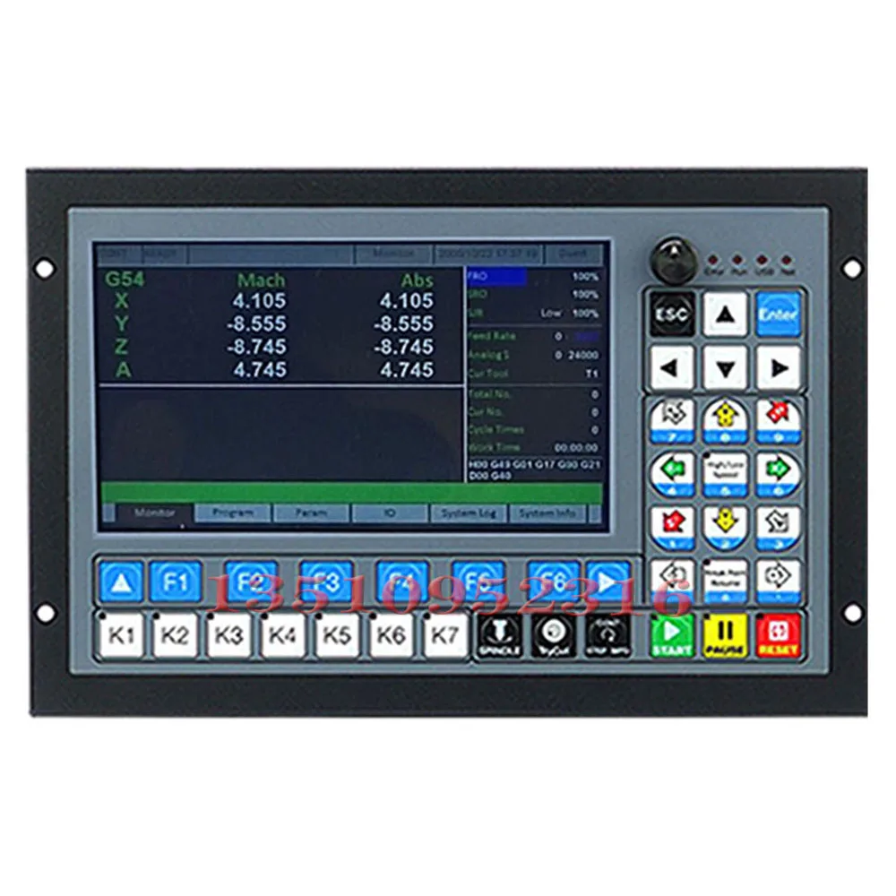 Ddcs-expert Newly Upgraded 3/4/5 Axis Cnc Controller+3 Edge Finder, Probe +atc Extended Keyboard+handwheel Mpg