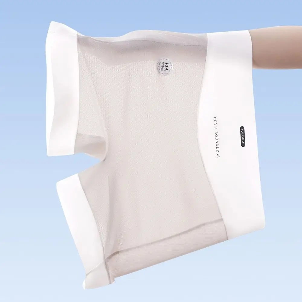 

Breathable Thin Ice Silk Panties Cotton Crotch Simple Women's Briefs Underpants Underwear Seamless Safety Short Pants Girls