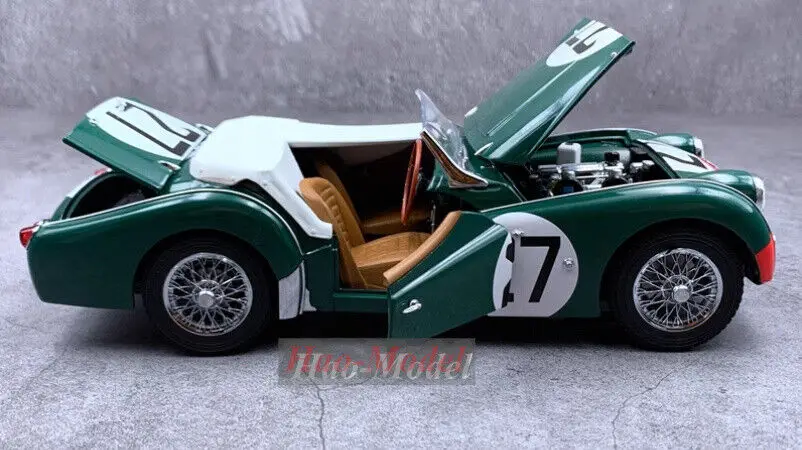 

KYOSHO 1:18 для Le Mans tr3s # 27 1959, литая под давлением модель автомобиля, игрушки для моделирования автомобиля, подарки на день рождения для мальчиков, коллекция для хобби, зеленый цвет