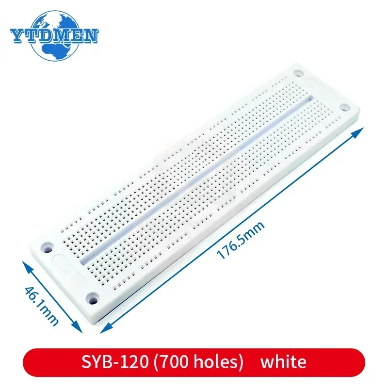 Breadboard 400 700 750 830 Holes MB-102 Solderless PCB Mini Test Board ZY-204 1600pts Prototype Board Jumper Wire Cable DIY Kit