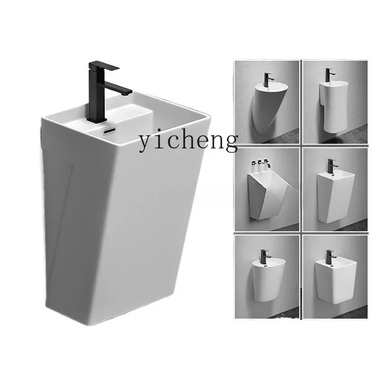 YY-Wash basin ceramic washbasin hanging basin bathroom wall-mounted small apartment balcony