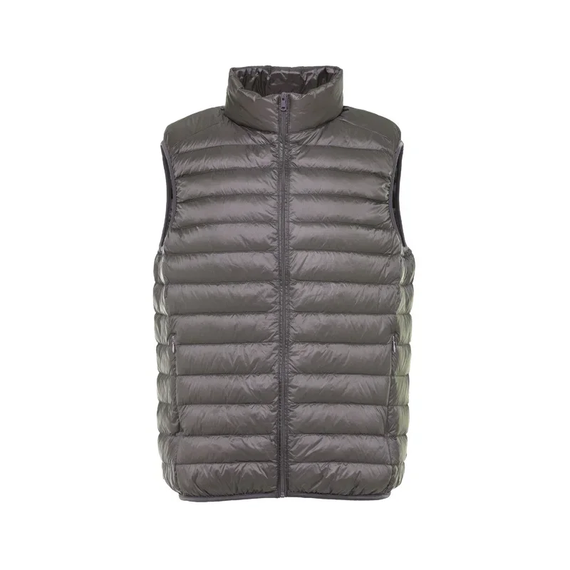 Autumn Winter Men\'s Advanced Light and Thin Down Jacket Men\'s Vest Down Vest Liner Stand Collar Short Section To Keep Warm