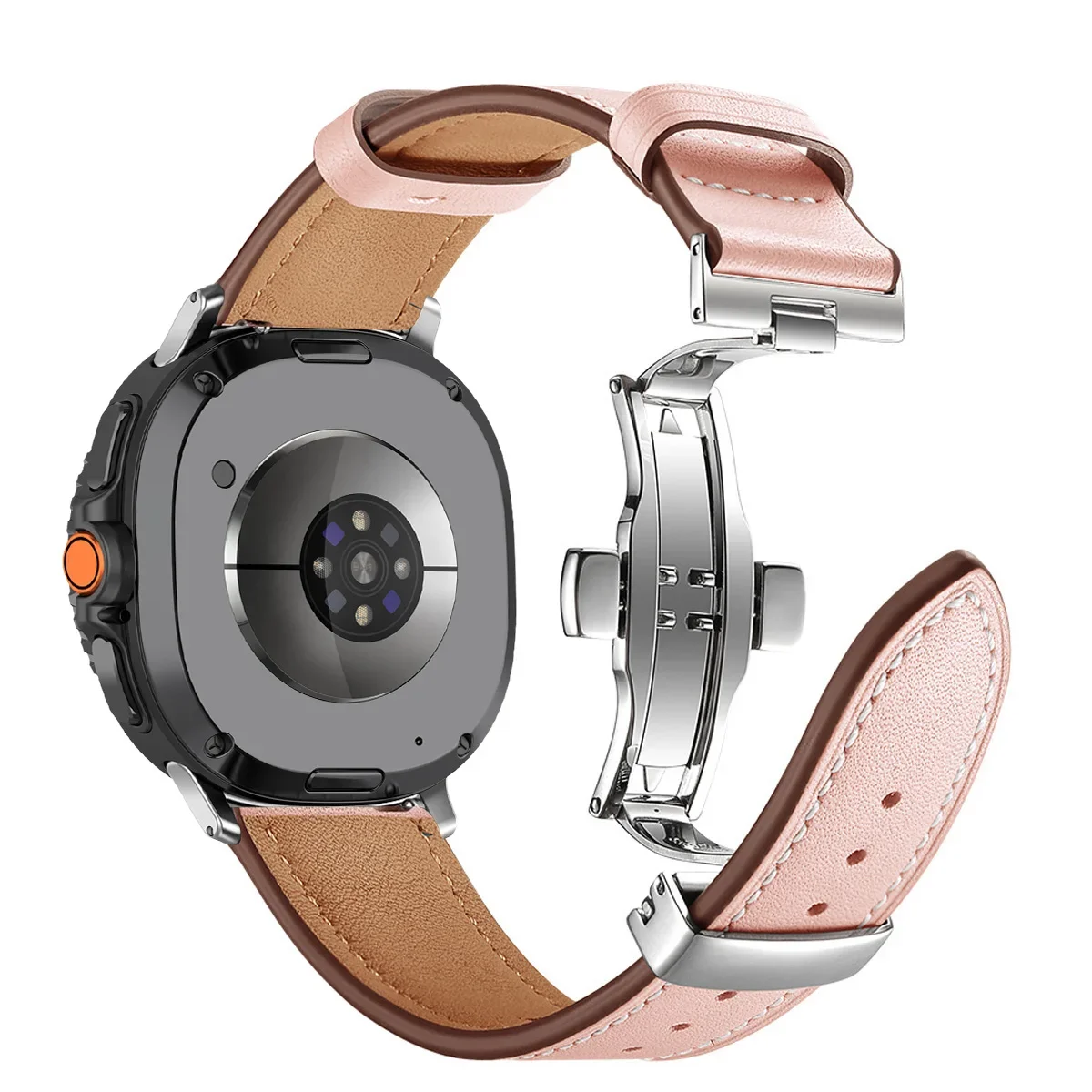 Premium-Lederarmband für Samsung Galaxy Watch 8 9 40mm 44mm Business-Armband für Galaxy Watch 8 Classic 46mm Smartwatch-Armband – Detail 17