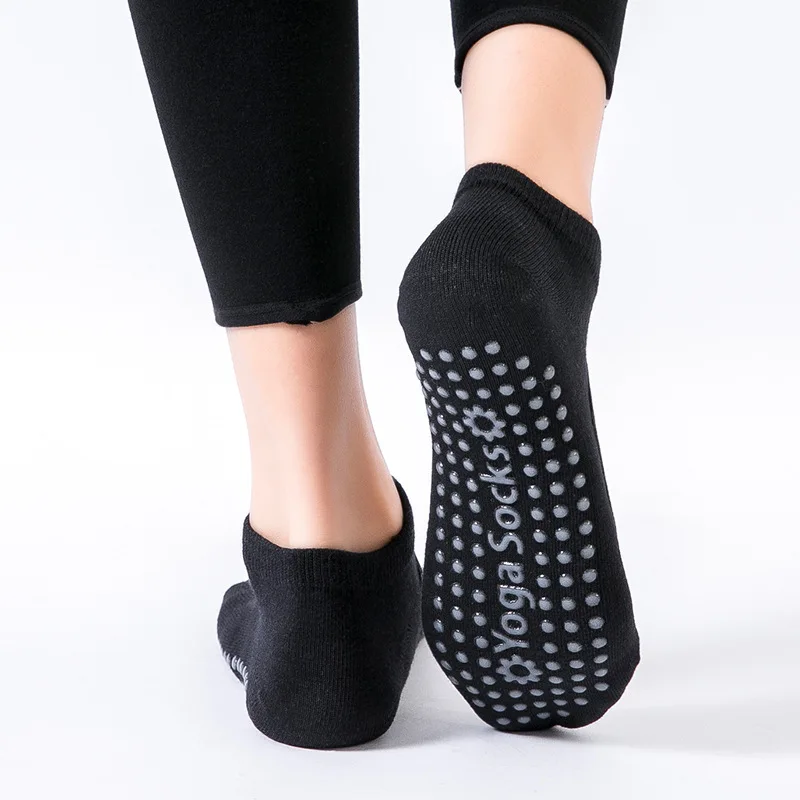 

Backless Breathable Cotton Pilates Socks Women Professional Silicone Non-slip Yoga Socks Indoor Floor Gym Dance Sports Socks Sox