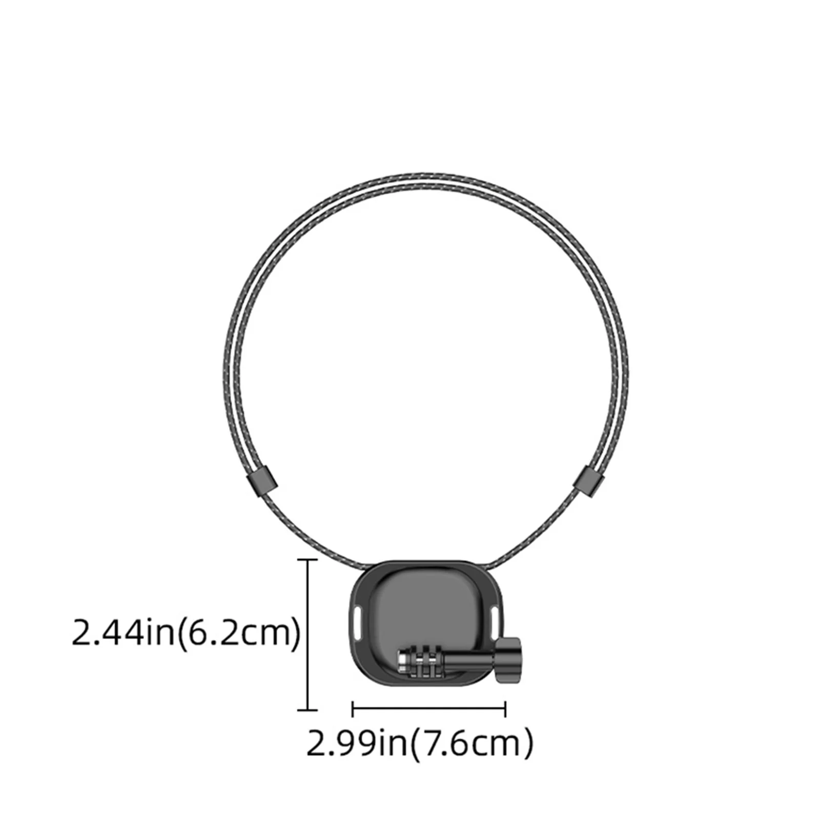 Cámara deportiva con montaje en el cuello Vista de la primera persona Accesorios de cuello magnético para DJI Action 3/Action 2/Pocket