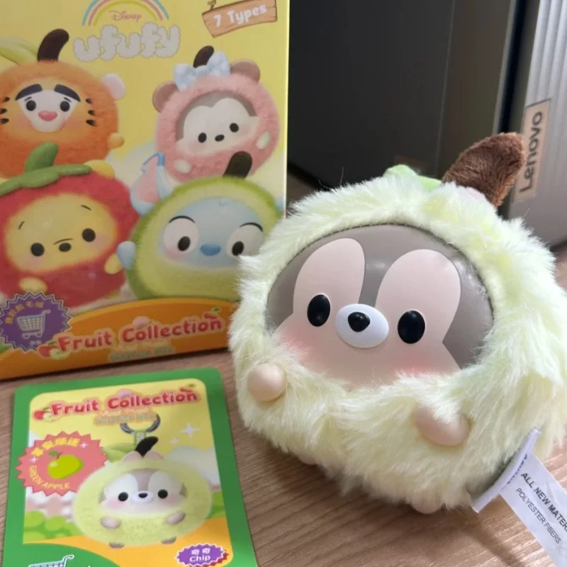 Nuovo autentico Disney Ufufy Fruit Vinyl Series Blind Box Cute Toy Doll Ciondolo Decorazione Desktop Ornament Girl Regalo di compleanno