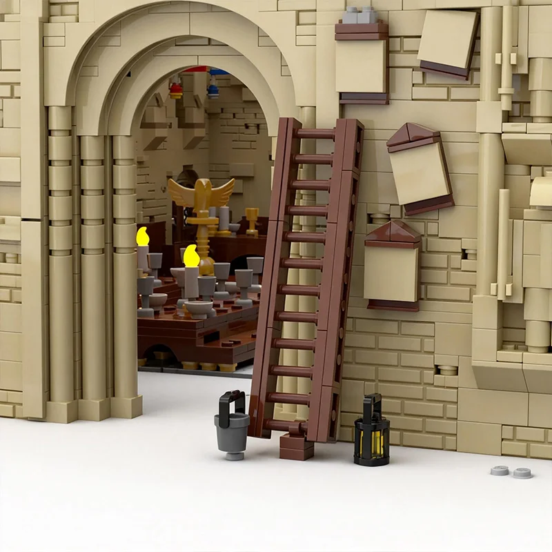 2365 قطعة من مكعبات البناء المعيارية القابلة للتخصيص، نموذج بسيط لقاعة المدينة الكبرى (الجزء الثالث)، لعبة إبداعية يمكنك صنعها بنفسك، هدايا للعطلات