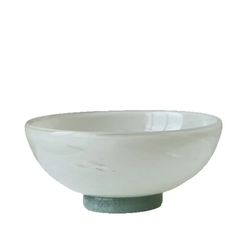 Retro style Personality Internet celebrity glass fruit plate Art bowl Household living room Practical dried fruit plate