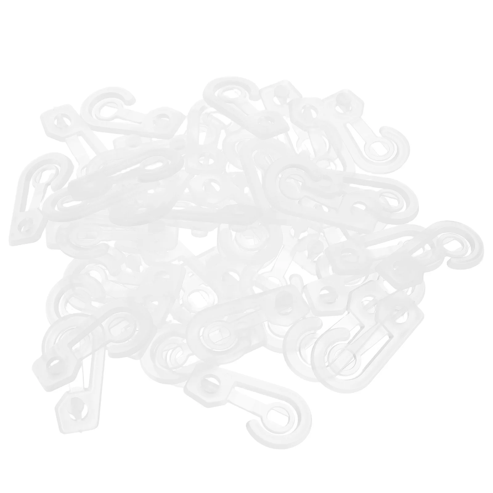 

100pcs Plastic Display Hooks Clear Sock Hanger Clips For Underwear Gloves Hats J-Hooks Bag Holder Header Clip Transparent