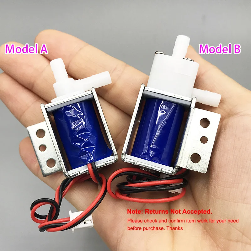 DC 12V Micro Mini Elettrovalvola Elettrica N/C Valvola Acqua Normalmente Chiusa N/O Valvola Acqua Normalmente Aperta Valvola Aria