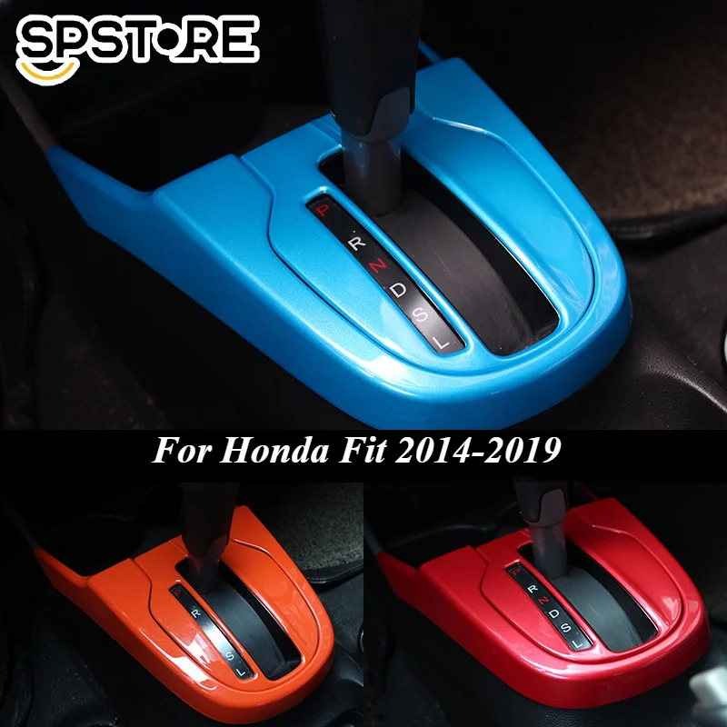 For Honda Fit 2014 2015 2016 2017 2018 2019 Gear Panel Letter Sticker Decorative Frame Exterior Decoration Car Parts Accessories