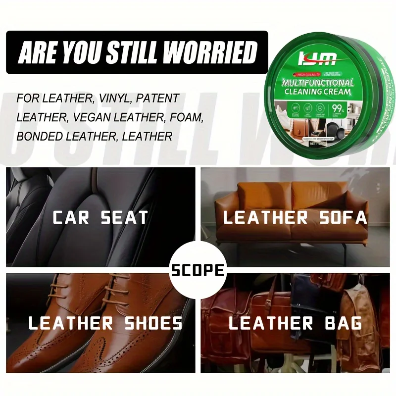 Car interior Retreading cream Car leather seat maintenance oil Leather moisturizing cream Leather cleaning care