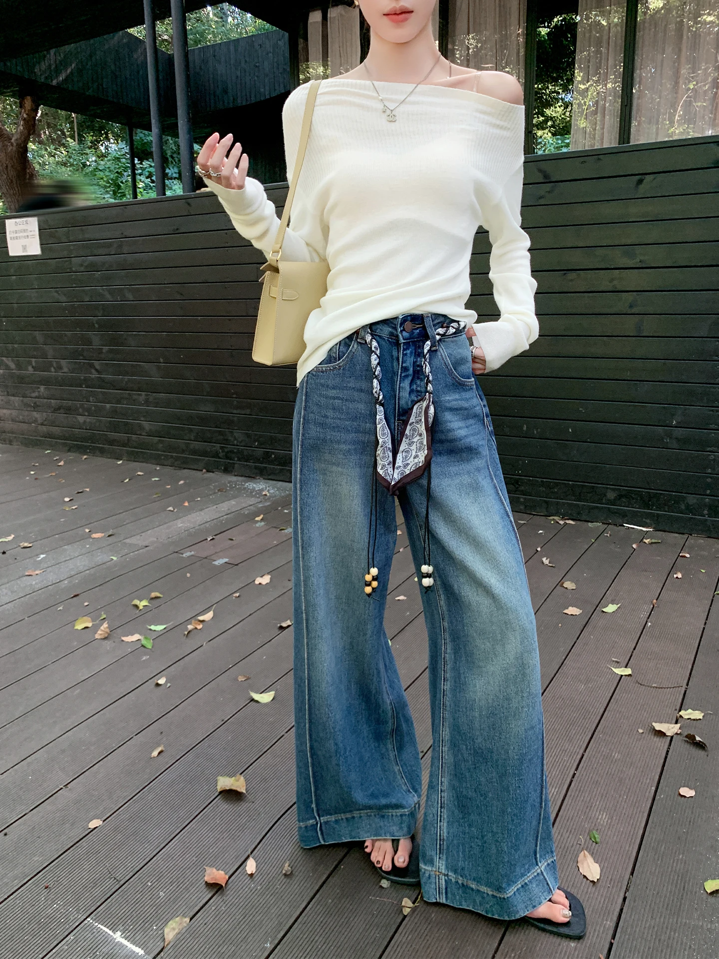 

Ретро-джинсы синего цвета с высокой талией, прямые, свободные, повседневные, широкие брюки для женщин, из смесового хлопка, на молнии