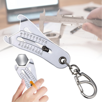 Precise Thread Size Checker Keychain Caliper Portable Gauge Hexagonal Nut Quick Accurate Measurement Screw Thread Measuring Tool