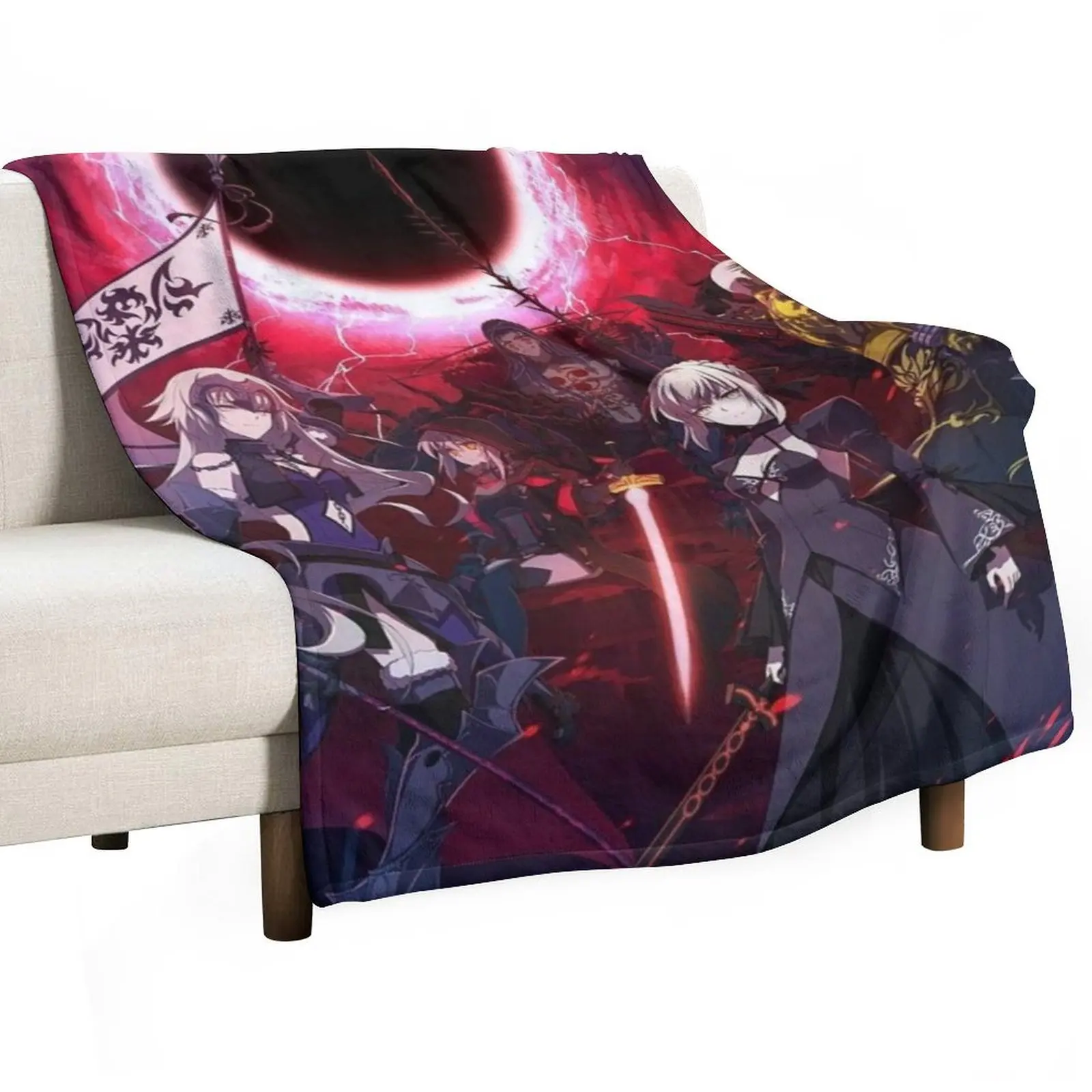 

Fate Stay Night Anime Throw Blanket Sleeping Bag Bed Quilt Warm Blankets