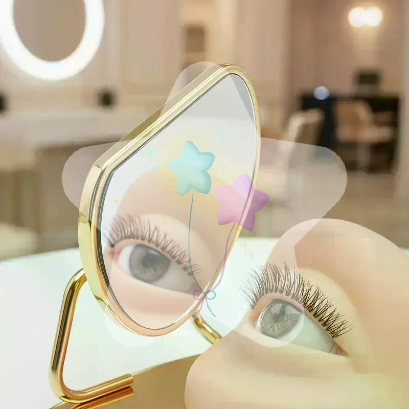 Expert Lash Extension Mirror with Eyelash Inspection for Beauty Application and Salon Use