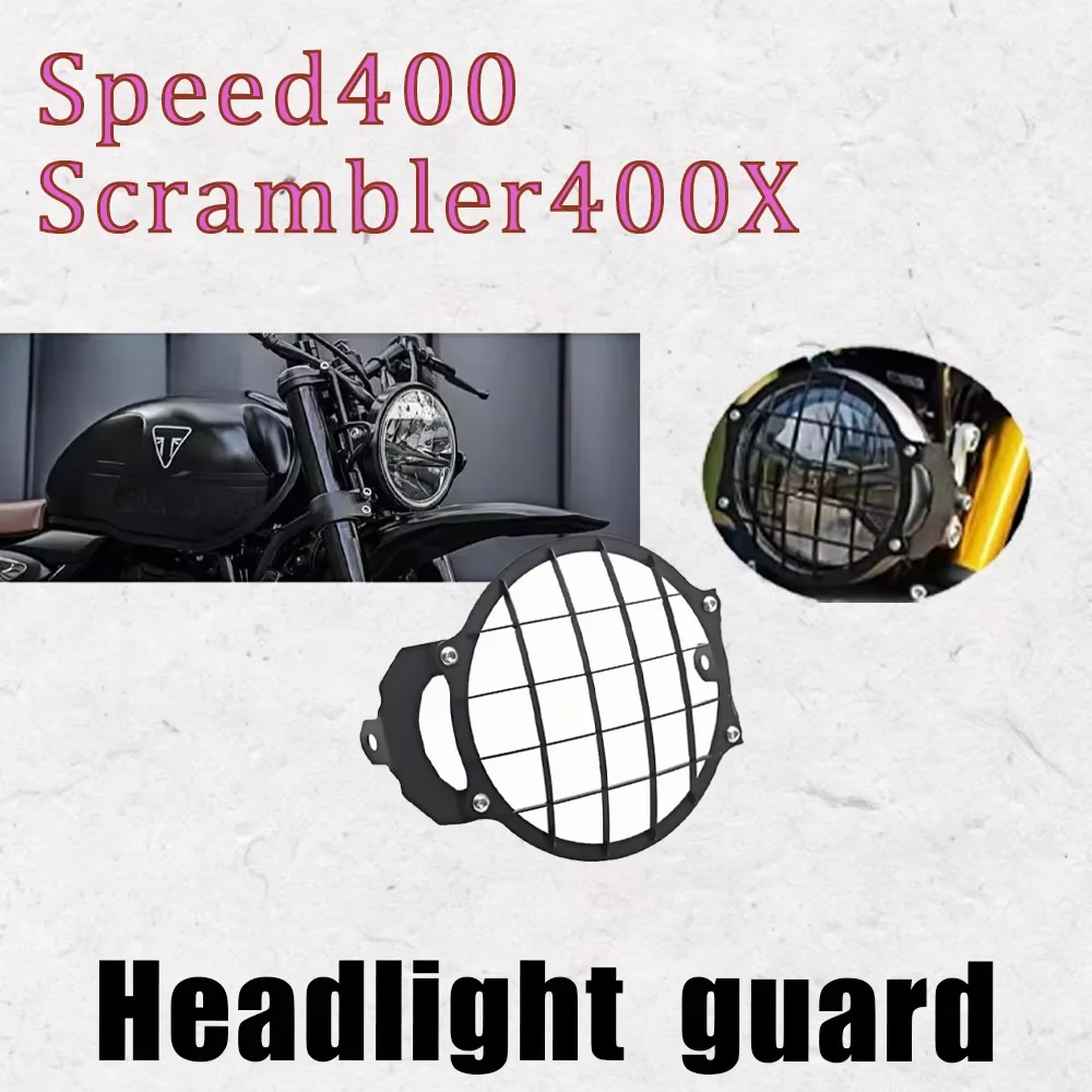

Speed400 Scrambler 400X Защитные чехлы Ретро Защита фар Решетка для фар для Speed 400 Scrambler 400X 2024-