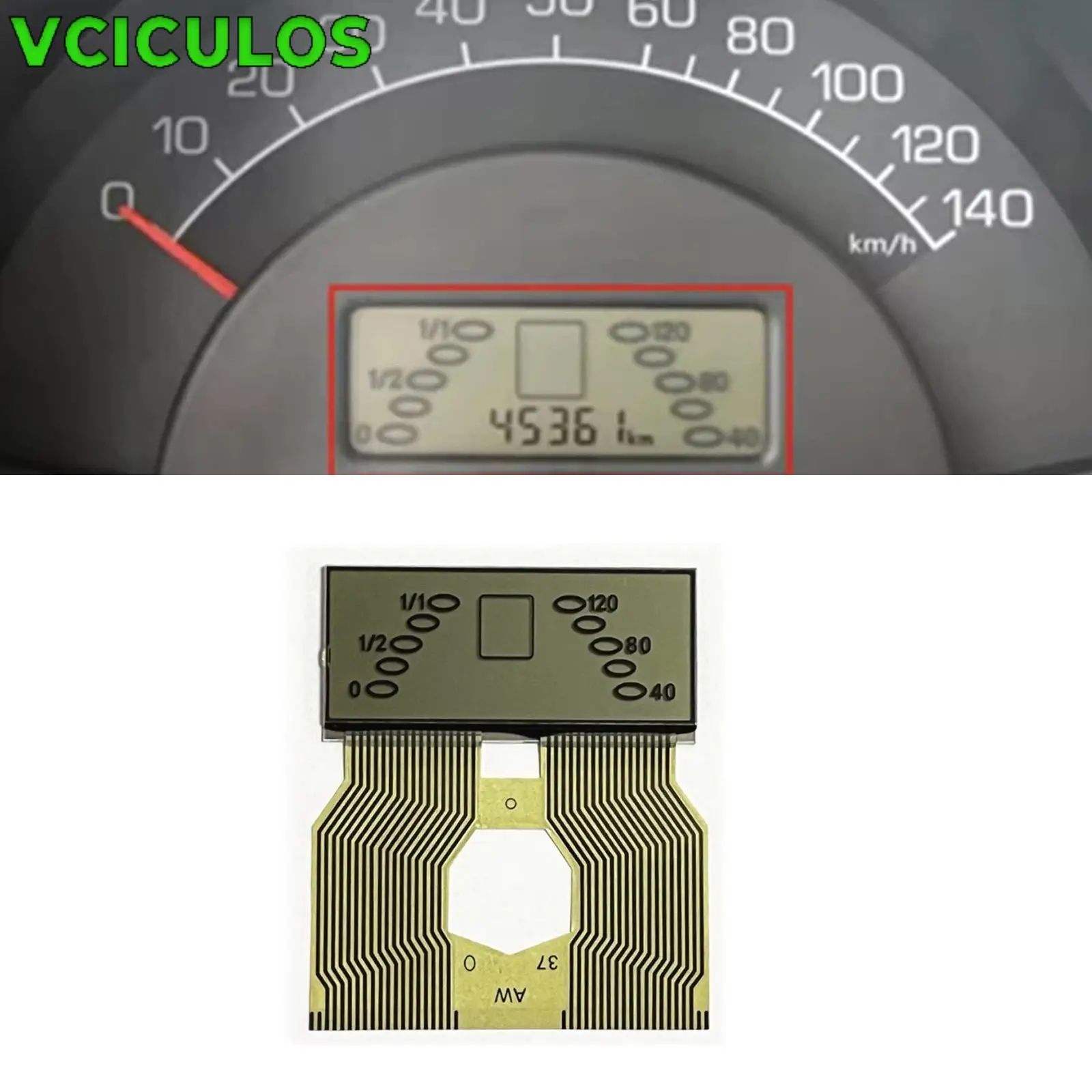 

1Pc Dashboard LCD Display Screen 110008872002 110008872003 For Smart Fortwo 450 Instrument Cluster 1998-2007 Car Interior Parts